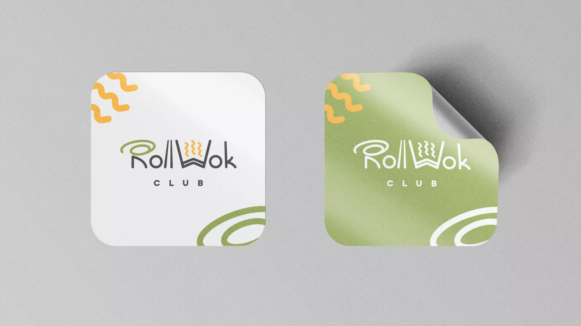 Разработка логотипа и фирменного стиля суши-бара «Roll Wok Club» в Верхнем Уфалее